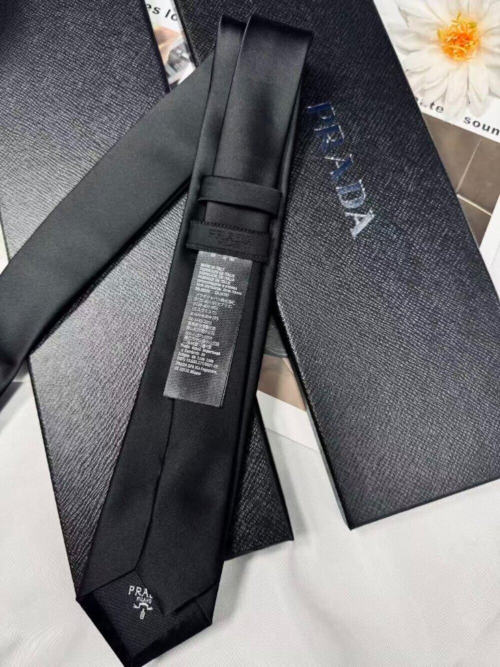 🚭Prada Black Tie Unisex | Business Wedding Office Gift😎(Gift box) - Picture 4 of 7